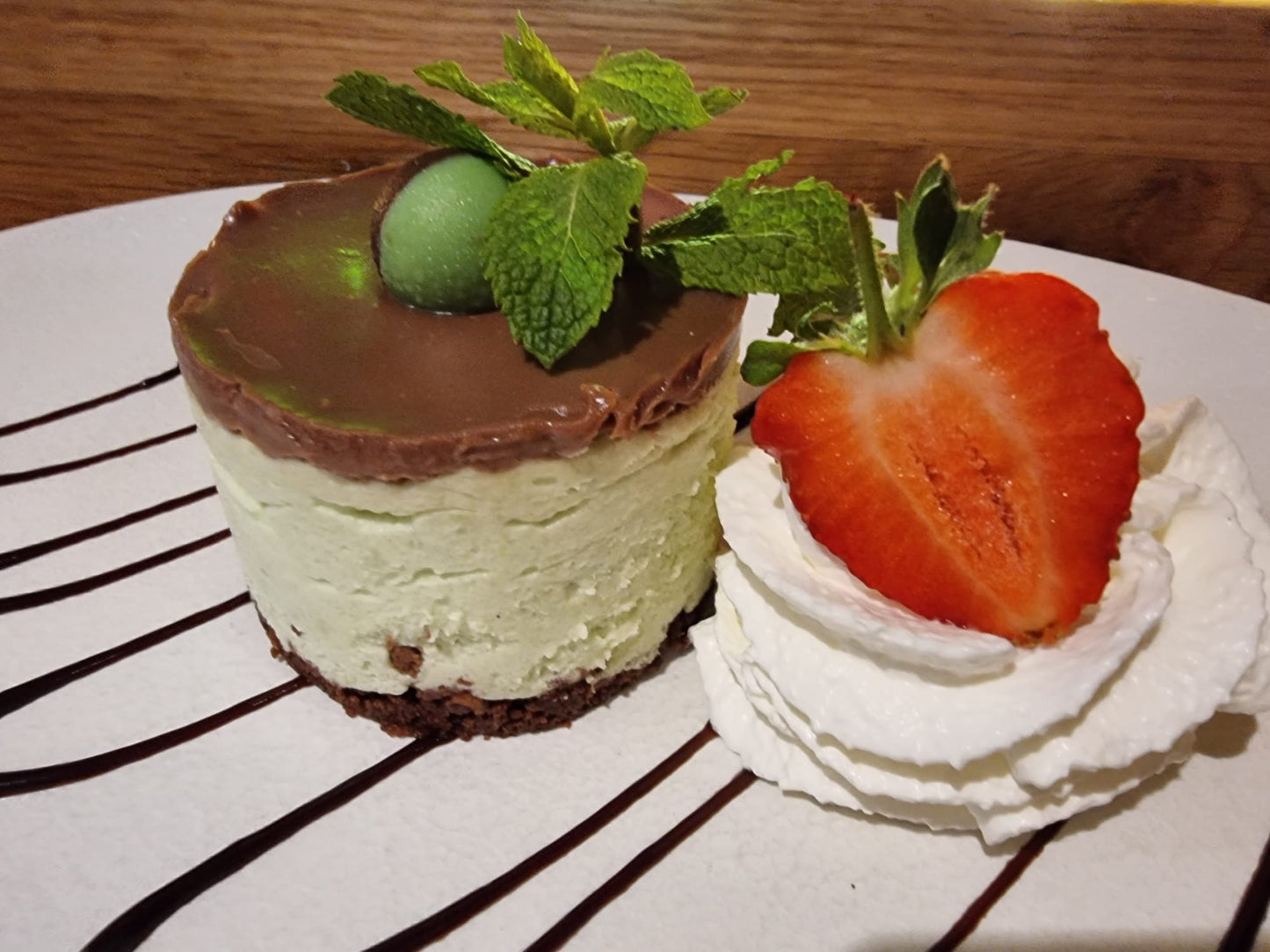 Mint chocolate cheesecake